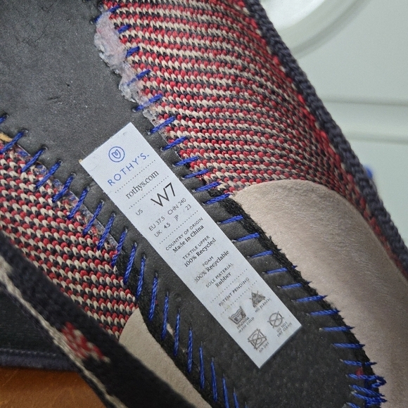 Rothy's The Flat Red Cat Flats Retired - Picture 5 of 9